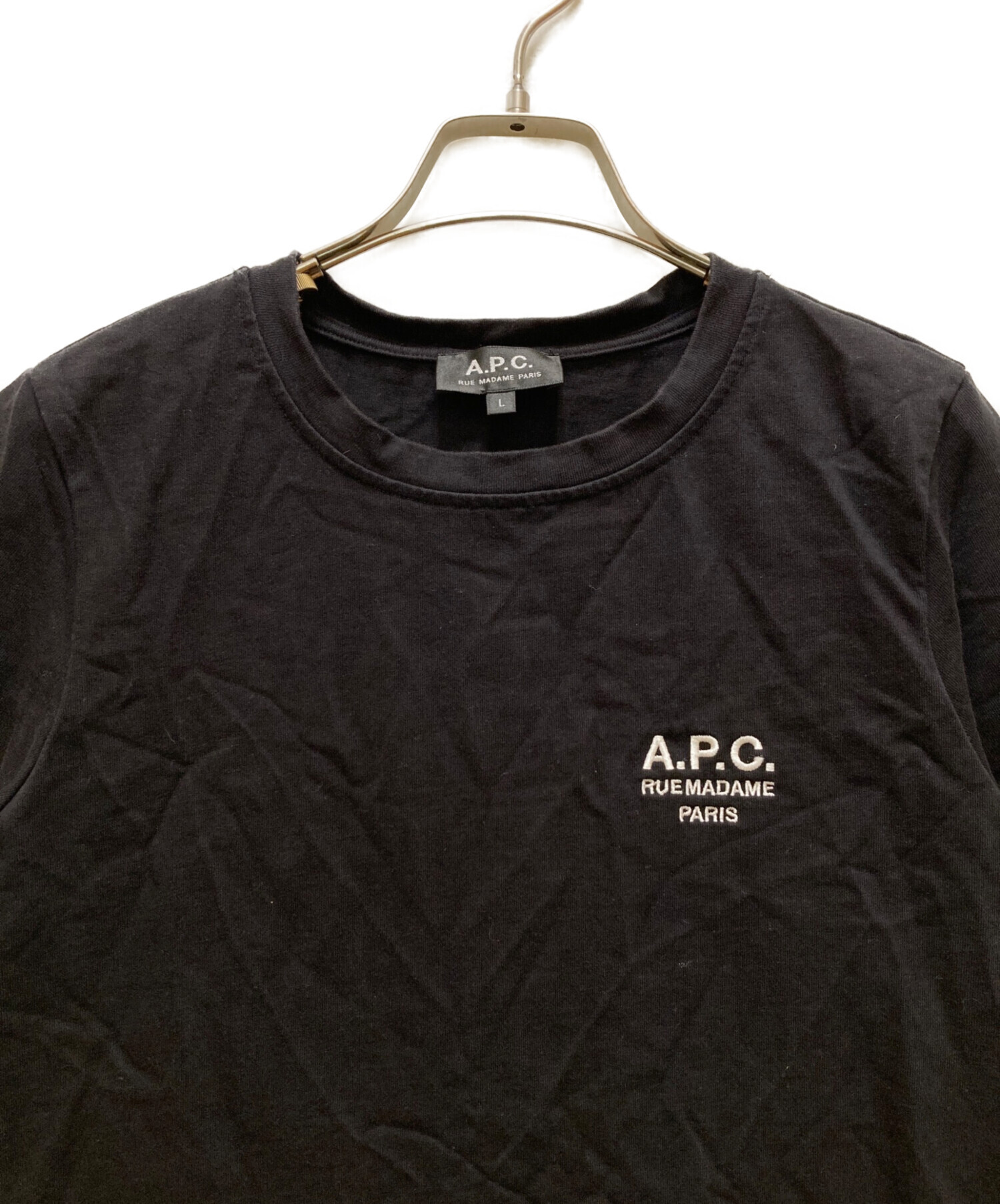 中古・古着通販】A.P.C. (アーペーセー) 半袖カットソー ブラック 