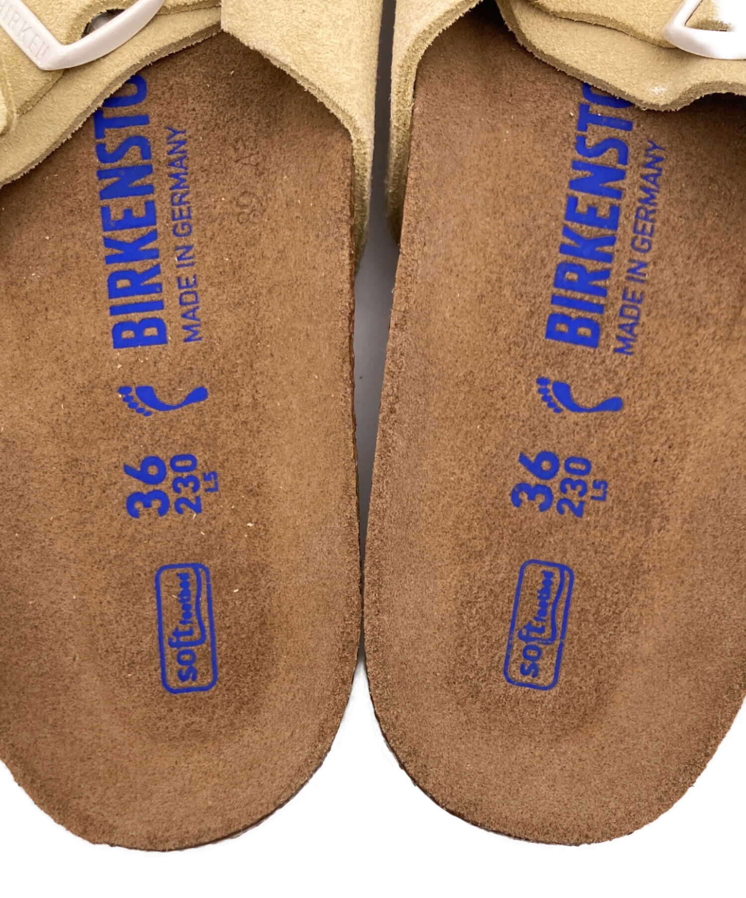 【美品】ビルケンシュトック ファドゥーツ サンダル スエード ブルー　24 中古・古着通販】BIRKENSTOCK (ビルケンシュトック) ファドゥーツ