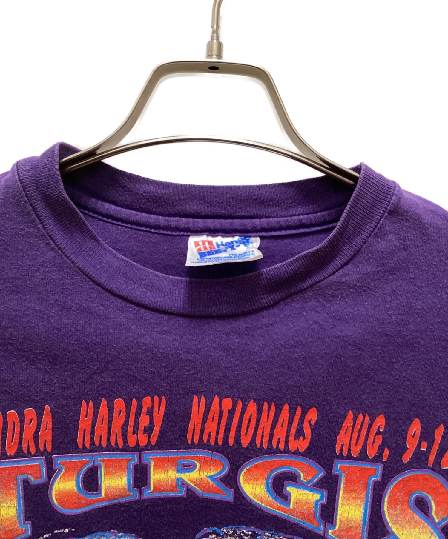 90s Hanes 紫 バックプリント Tシャツ 2XL 中古・古着通販】Hanes (ヘインズ) 90sヴィンテージプリントTシャツ