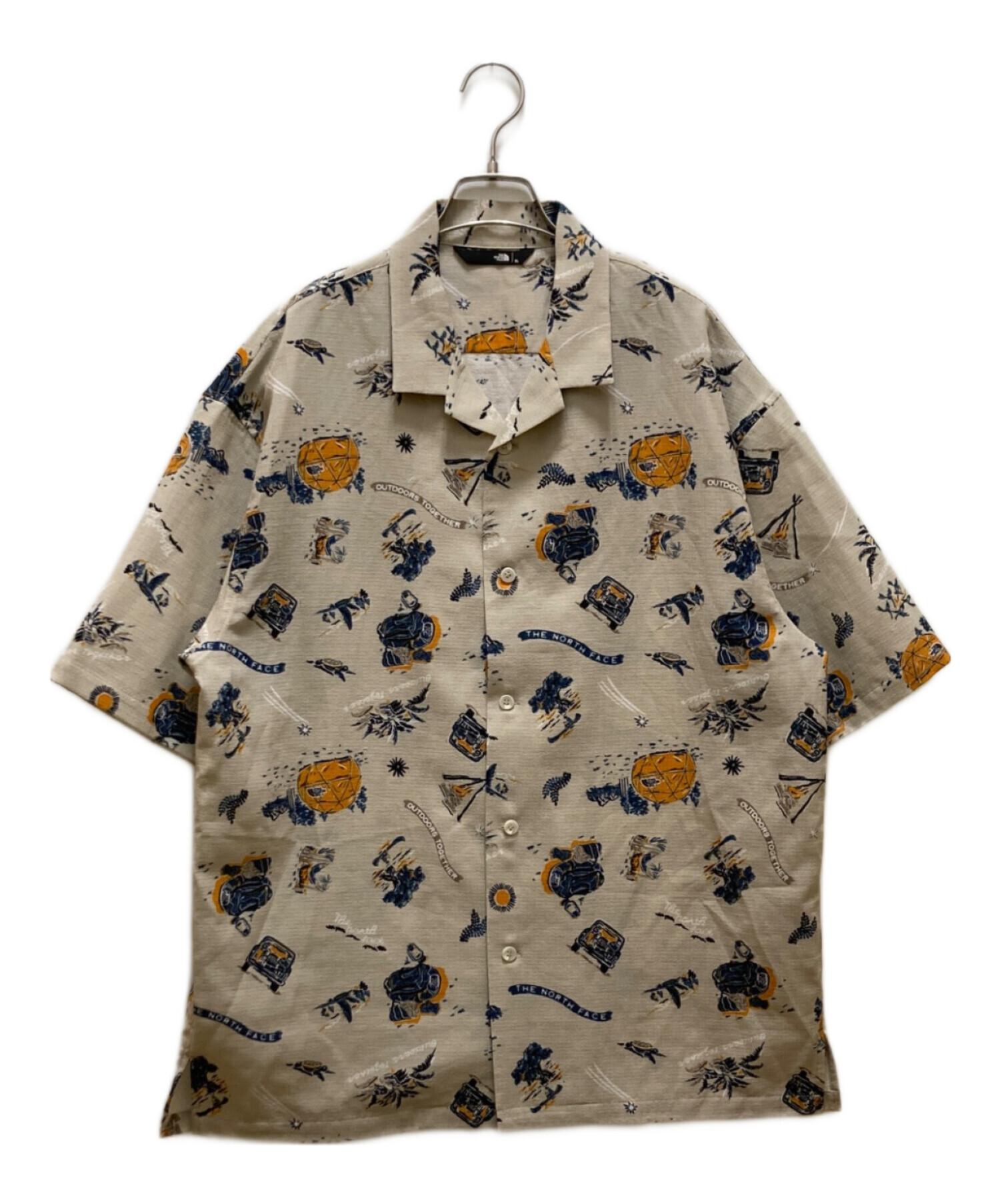 ノースフェイス　アロハベントシャツヨセミテキャンプベージュ　Sサイズ 中古・古着通販】THE NORTH FACE (ザ ノース フェイス) ショート
