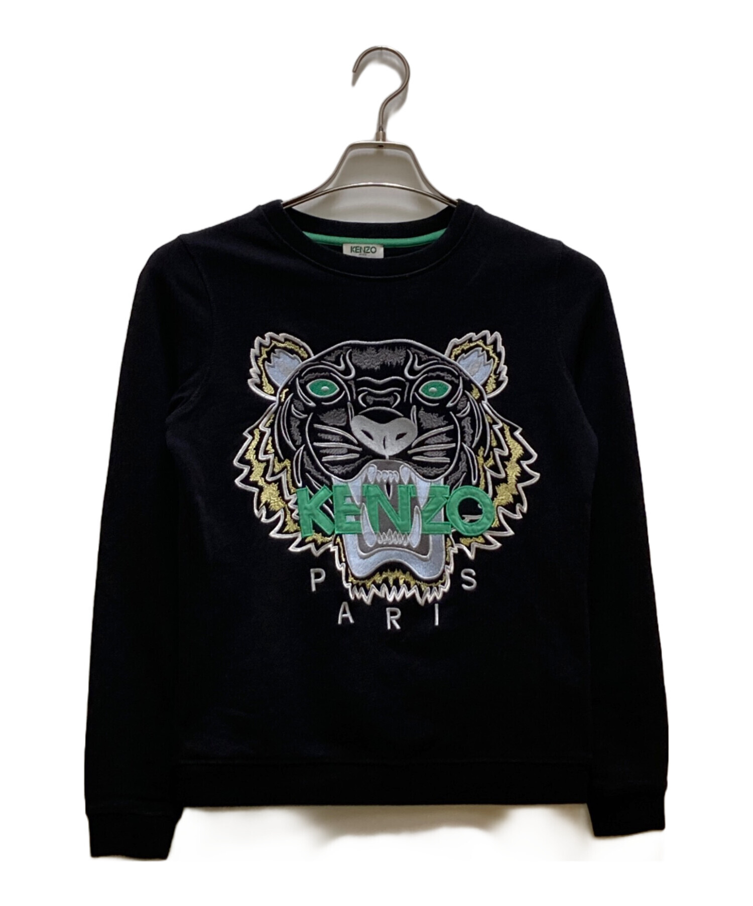 中古・古着通販】KENZO (ケンゾー) タイガー刺繍 スウェット ブラック