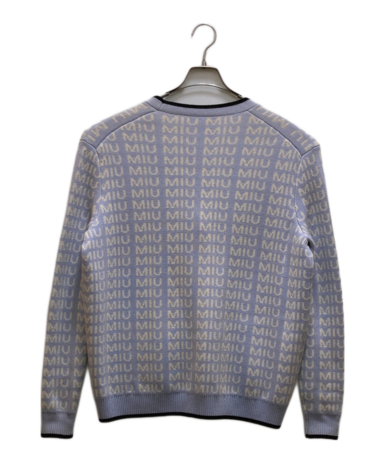 中古・古着通販】MIU MIU (ミュウミュウ) オールオーバーロゴVネック