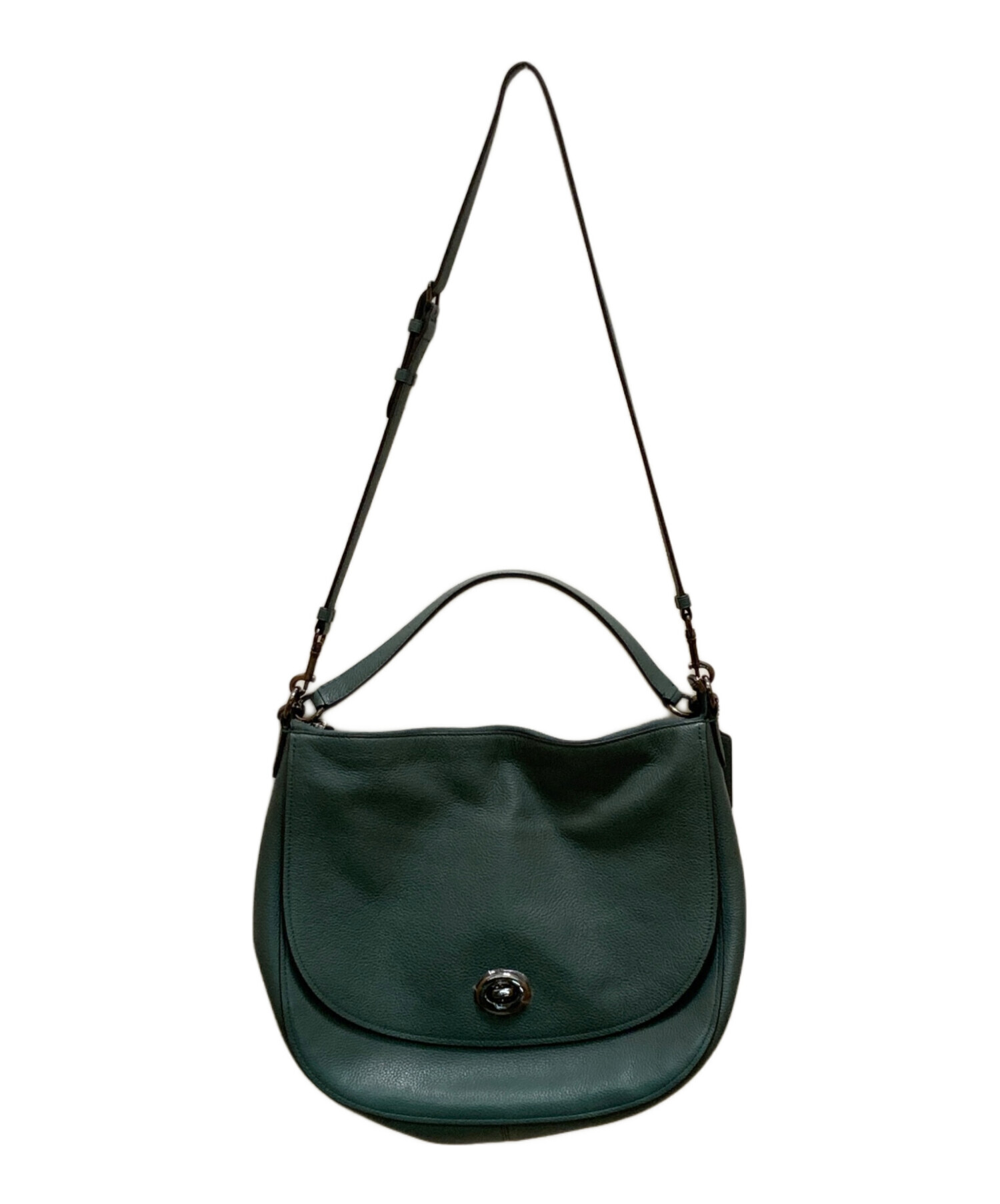 中古・古着通販】COACH (コーチ) 2WAYショルダーバッグ グリーン