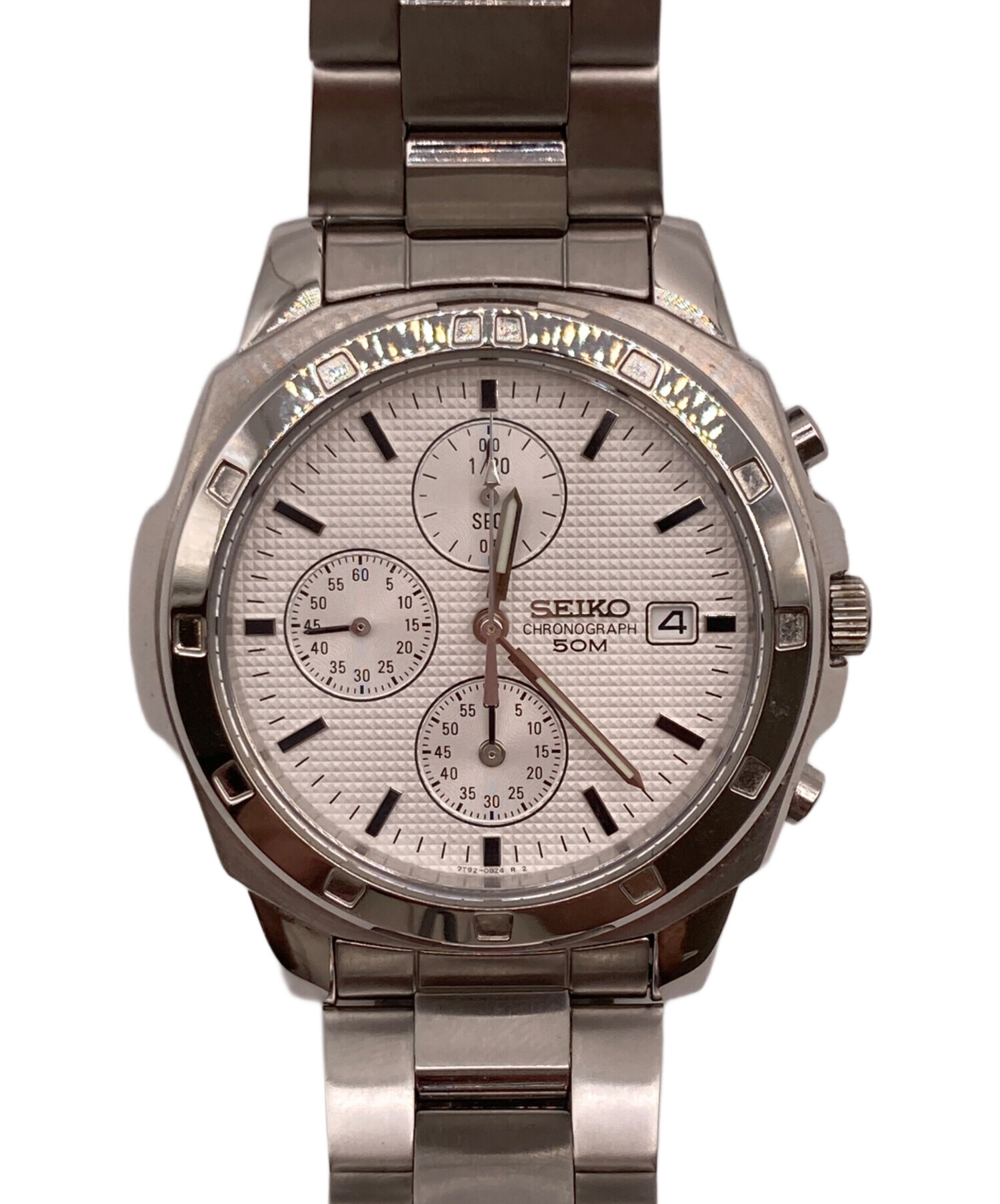 中古・古着通販】SEIKO (セイコー) クロノグラフ シルバー｜ブランド
