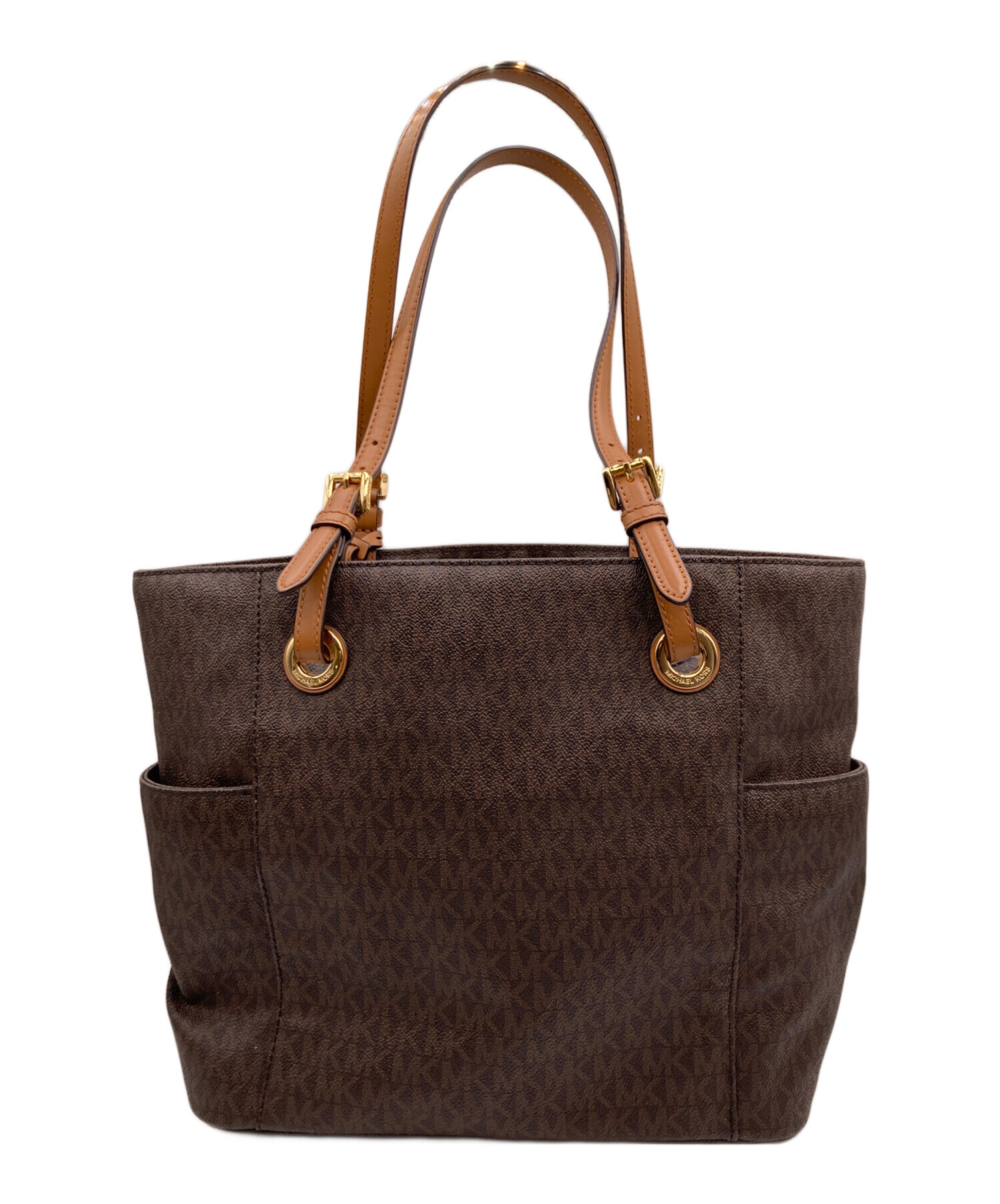 未使用品☆MICHAEL KORS シグネチャー 2way トートバッグ 中古・古着通販】MICHAEL KORS (マイケルコース) シグネチャートート
