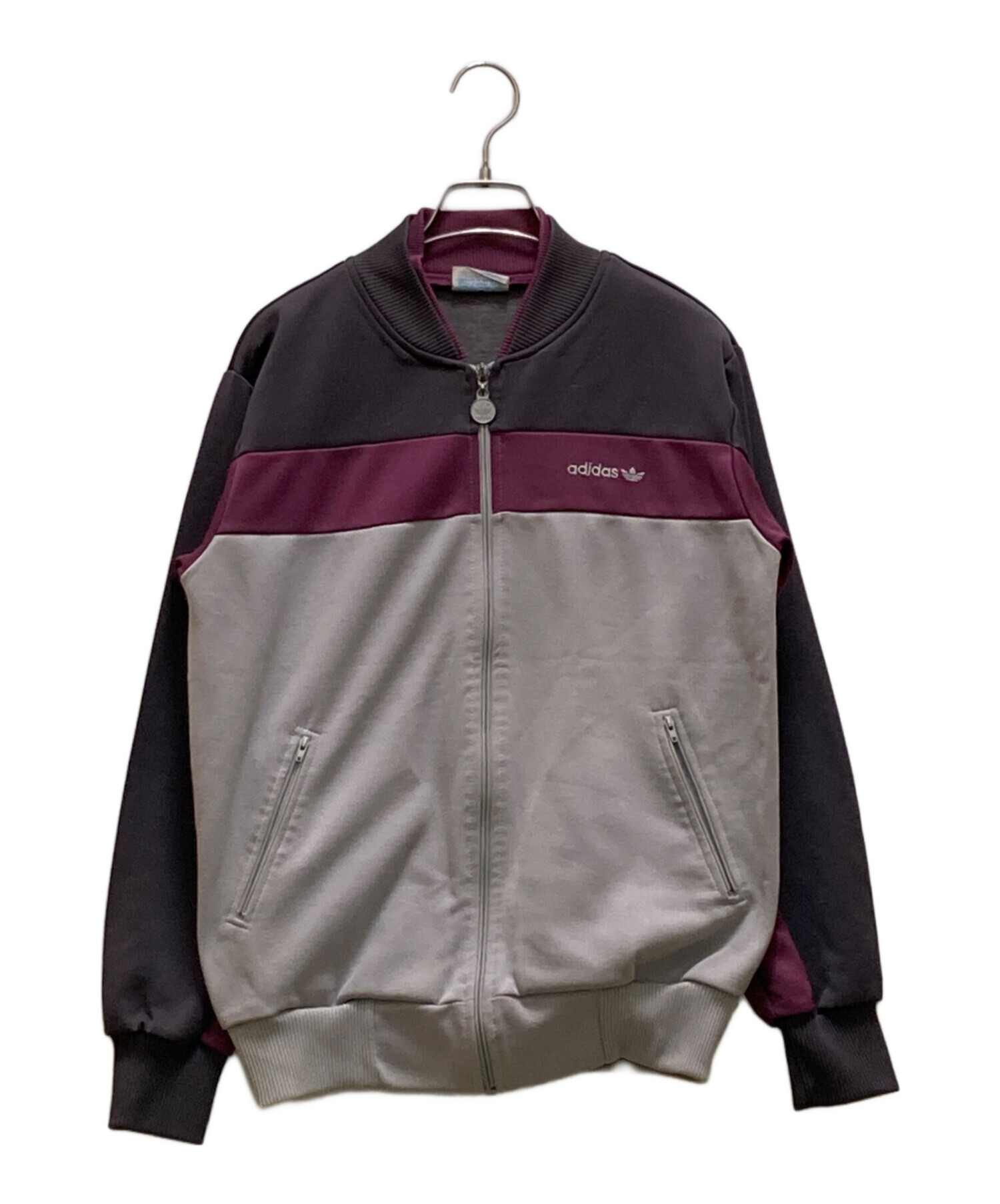 【希少‼️】　 originals トラックジャケット 古着 80s 中古・古着通販】adidas (アディダス) 80Sトラックジャケット グレー