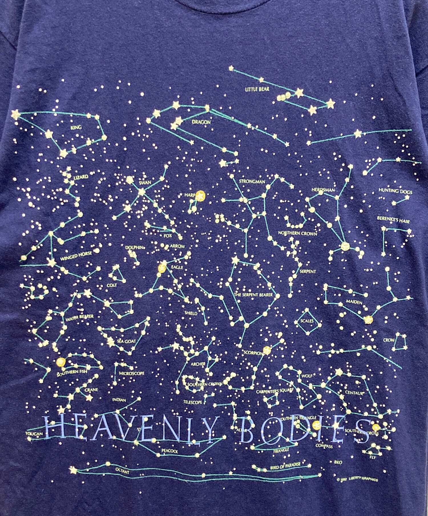 中古・古着通販】Hanes (ヘインズ) 90S 星座Tシャツ ブルー サイズ:M