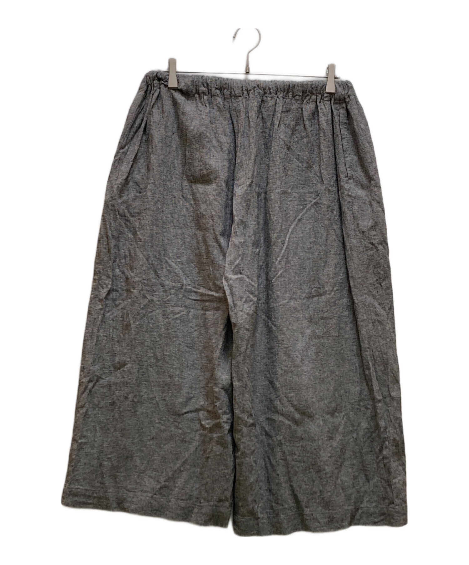 中川政七商店 綿麻ちりめん キュロットパンツ 墨色 中古・古着通販】中川政七商店 (ナカガワマサシチショウテン) ちりめん