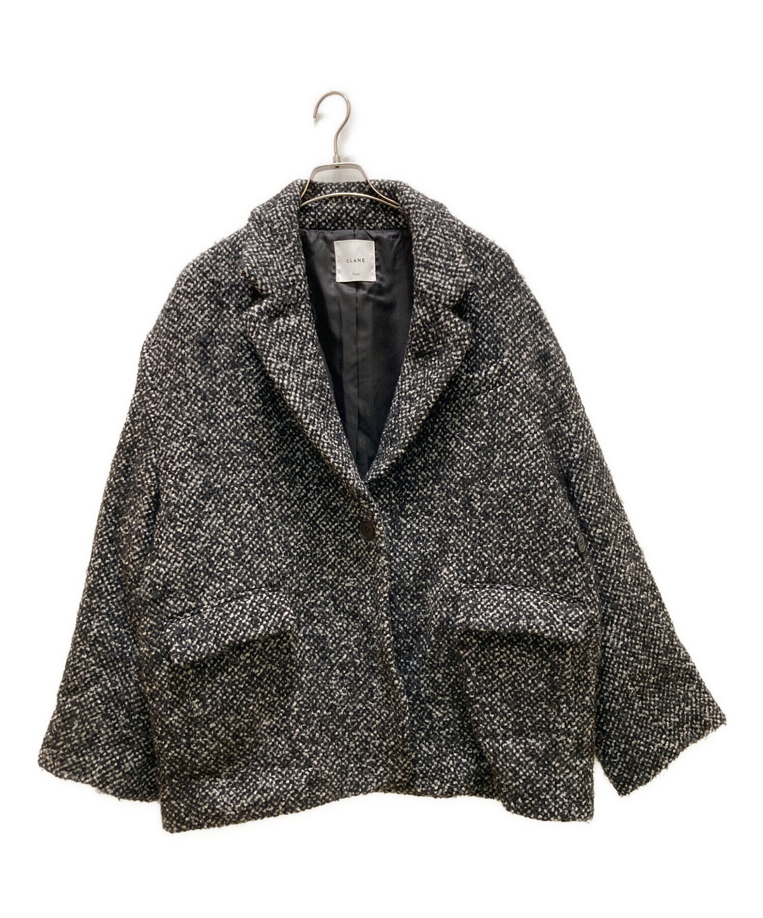 【CLANE】SuzuHirose×CLANE MIXCOLOROVERCOAT 中古・古着通販】CLANE (クラネ) Suzu Hirose ミックスカラーオーバー