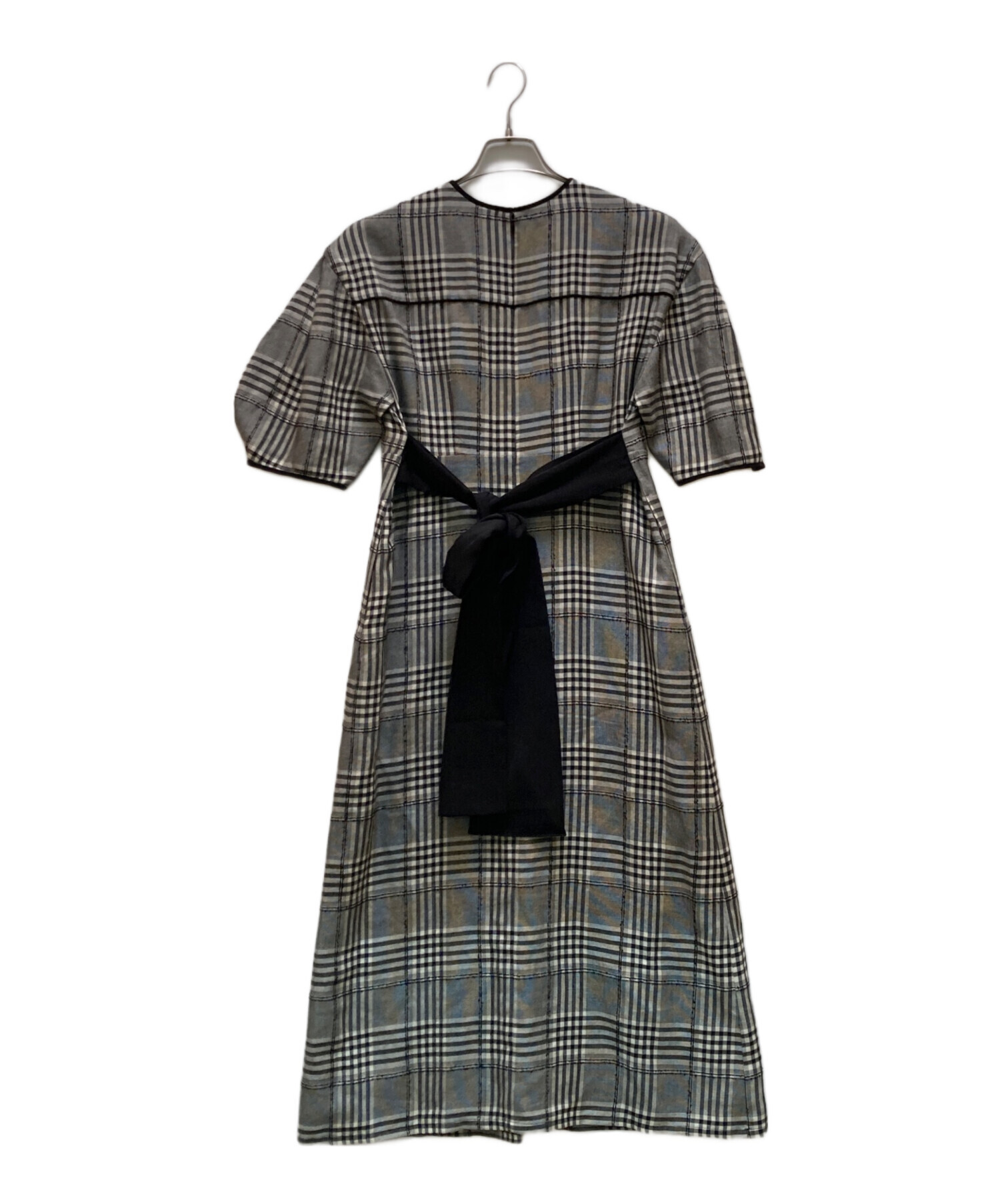 中古・古着通販】CLANE (クラネ) LOOP LINE CHECK WIDE RIBBON ONE
