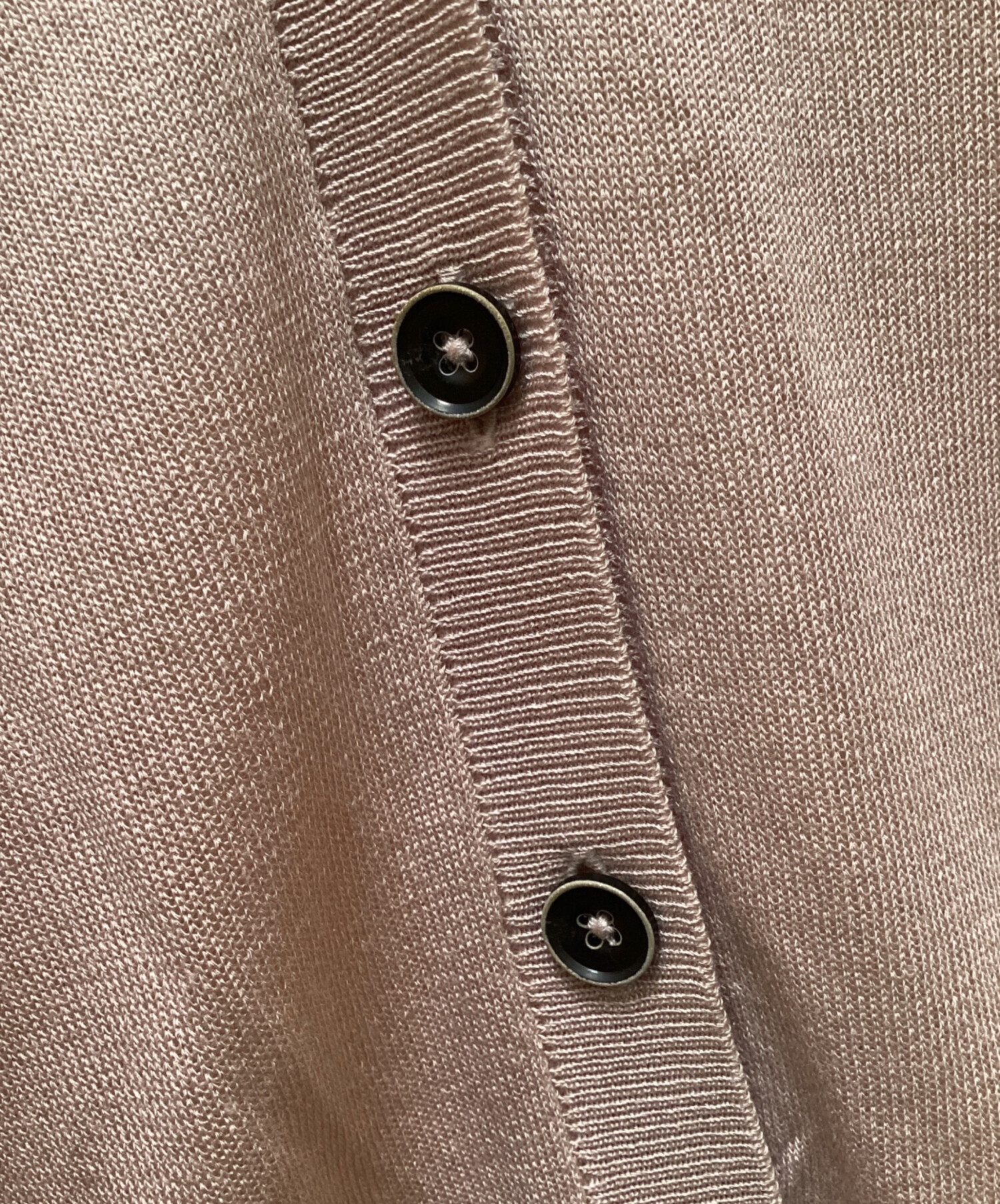 中古・古着通販】anuke (アンヌーク) Highgauge Sheer Cardigan ピンク