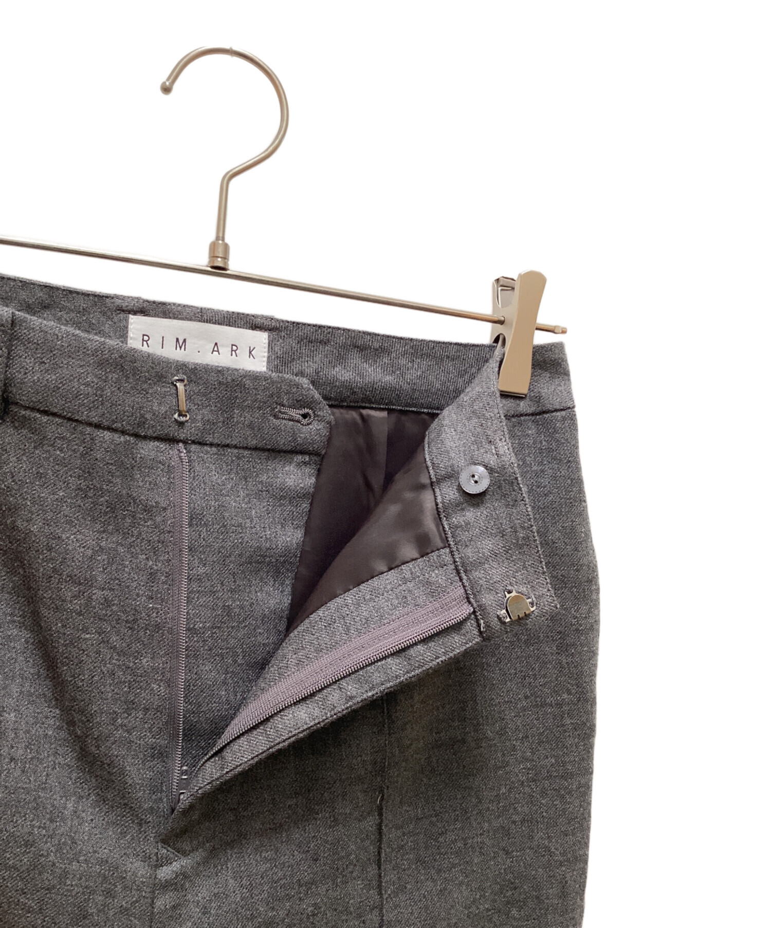 中古・古着通販】RIM.ARK (リムアーク) Wool saxony slim PT グレー
