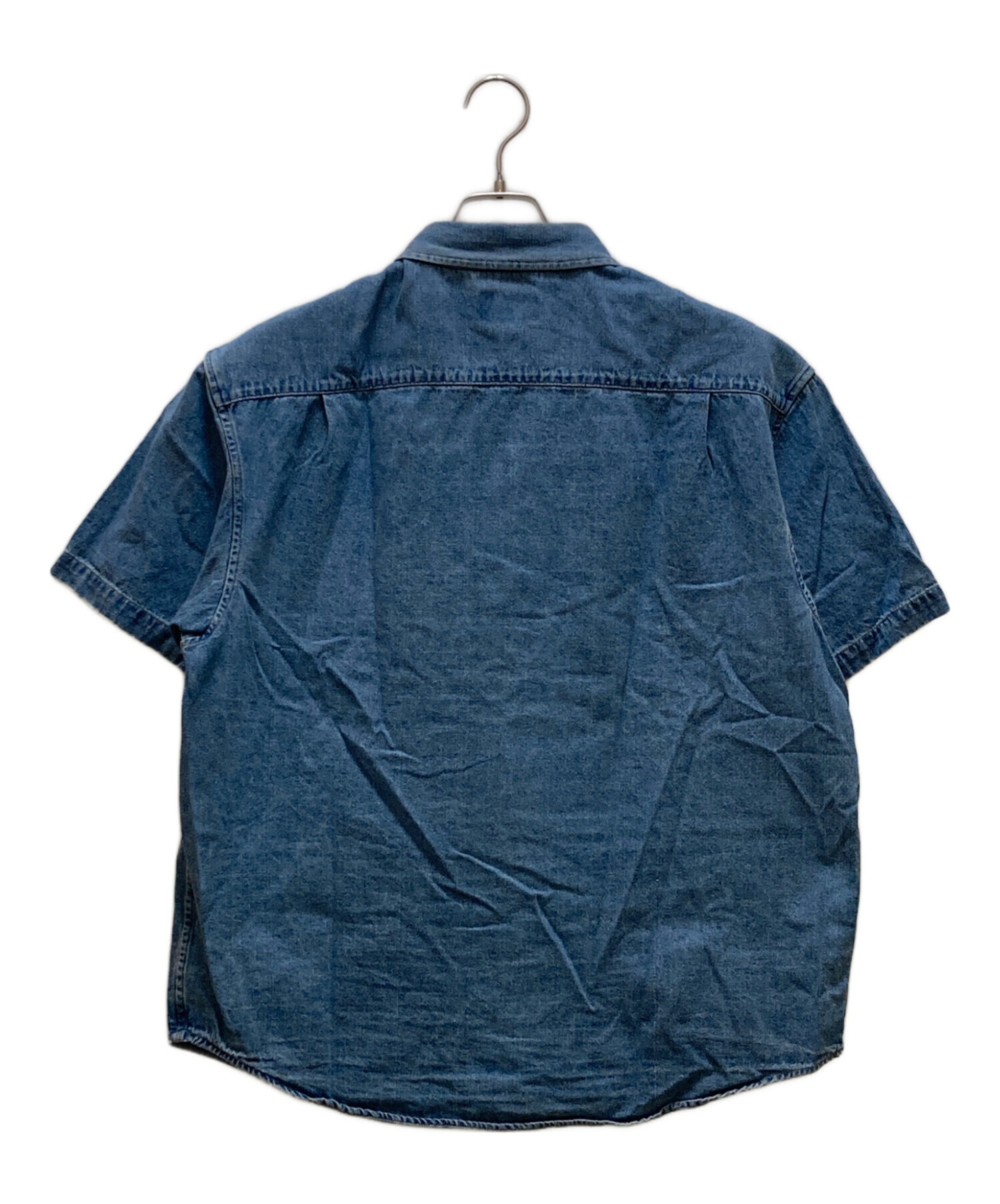 中古・古着通販】Supreme (シュプリーム) ロゴ刺繍 半袖デニムシャツ