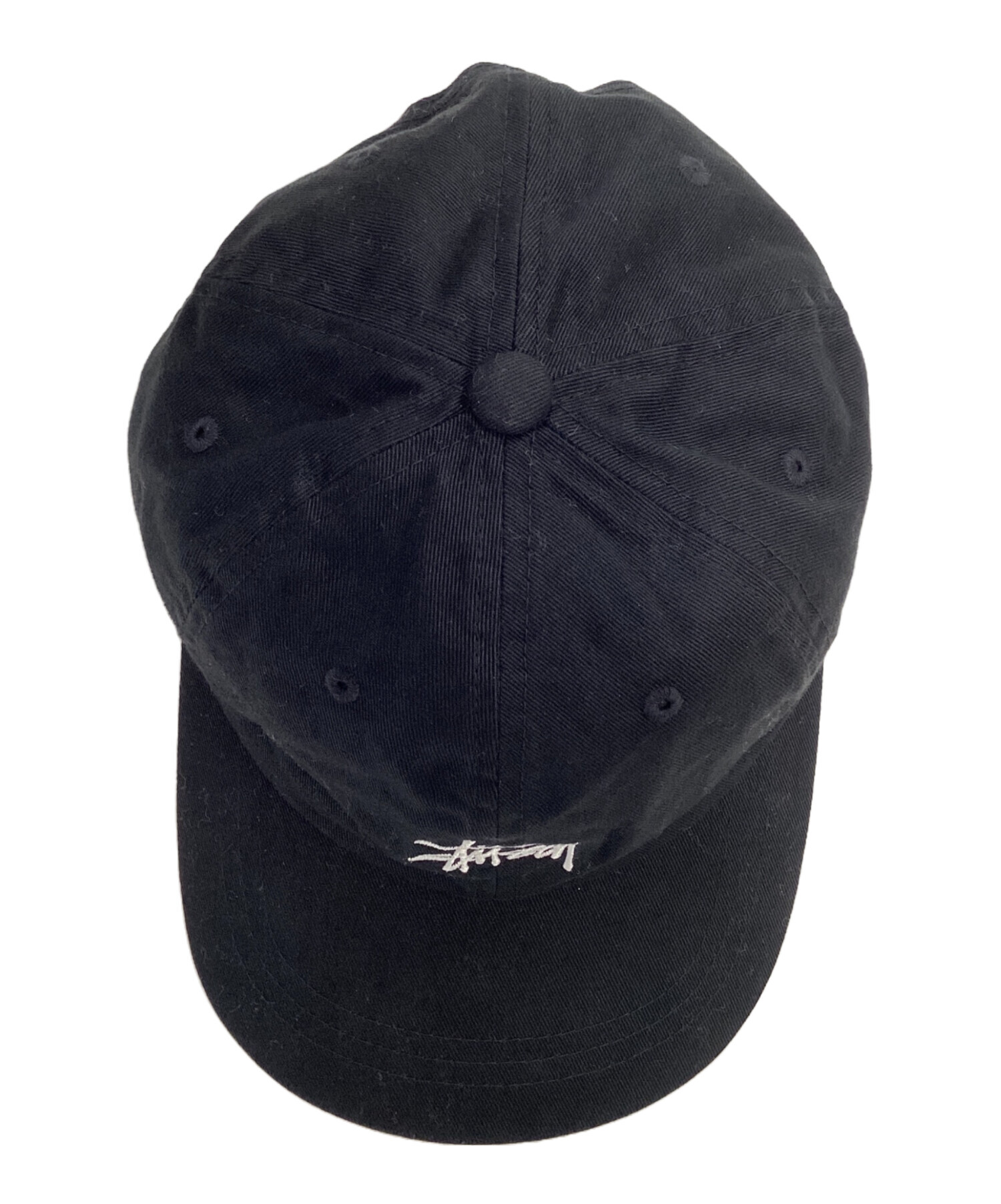 中古・古着通販】stussy (ステューシー) ロゴ刺繍ベースボールキャップ