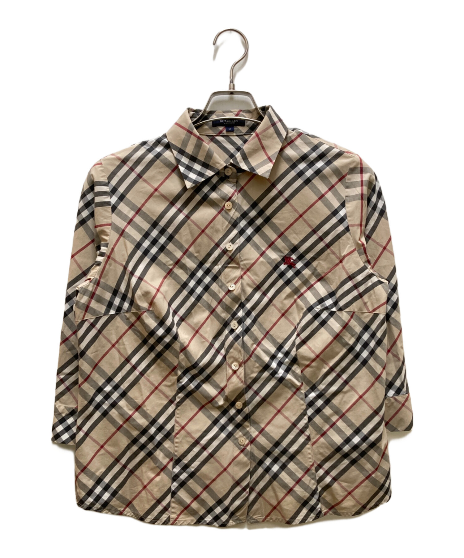 Burberry London バーバリー ロンドン　チェック柄 長袖シャツ 中古・古着通販】BURBERRY LONDON (バーバリーロンドン) 七分袖ノバ