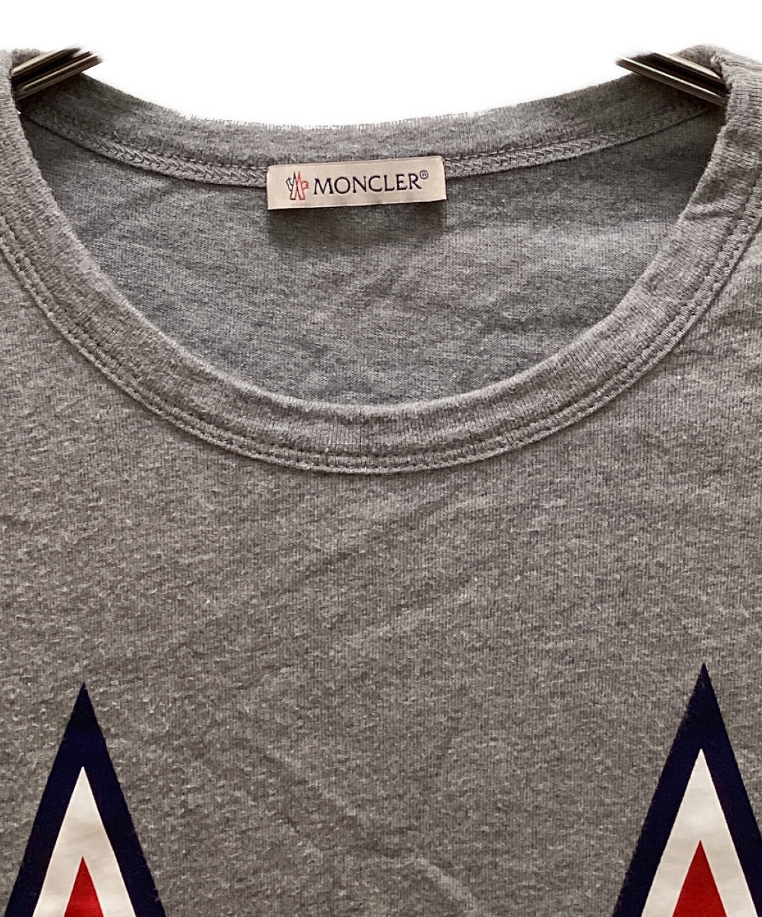 中古・古着通販】MONCLER (モンクレール) MプリントTシャツ グレー