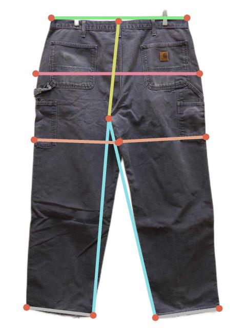 中古・古着通販】CarHartt (カーハート) 00sダックペインターパンツ