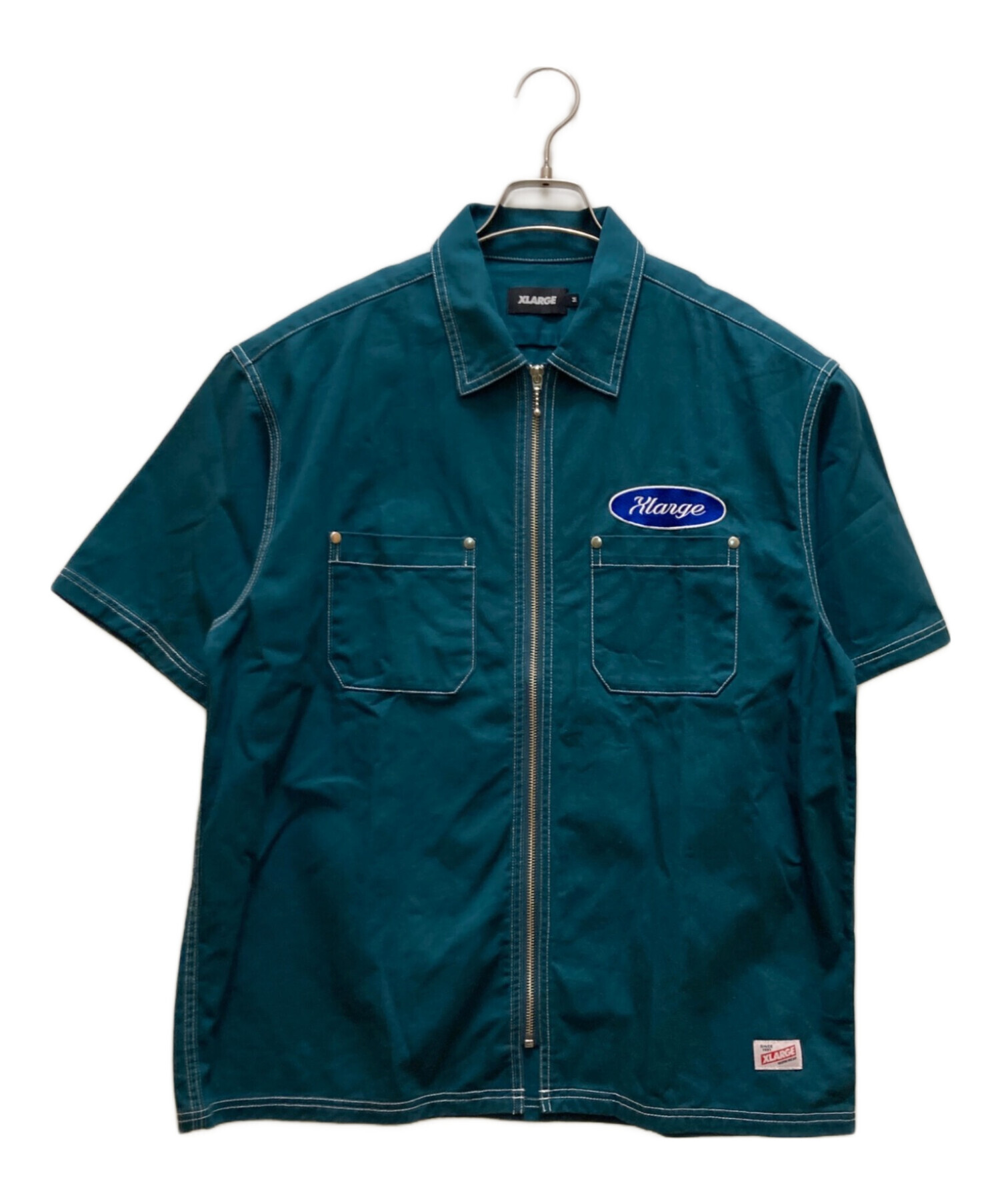 中古・古着通販】X-LARGE (エクストララージ) ZIP UP S/S WORK SHIRT