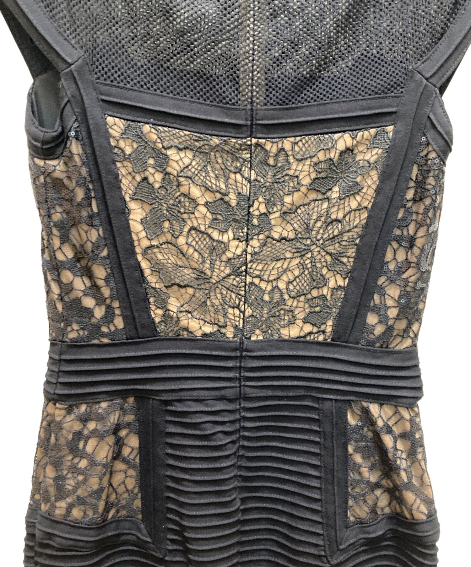 中古・古着通販】TADASHI SHOJI (タダシ ショージ) メッシュ切替レース