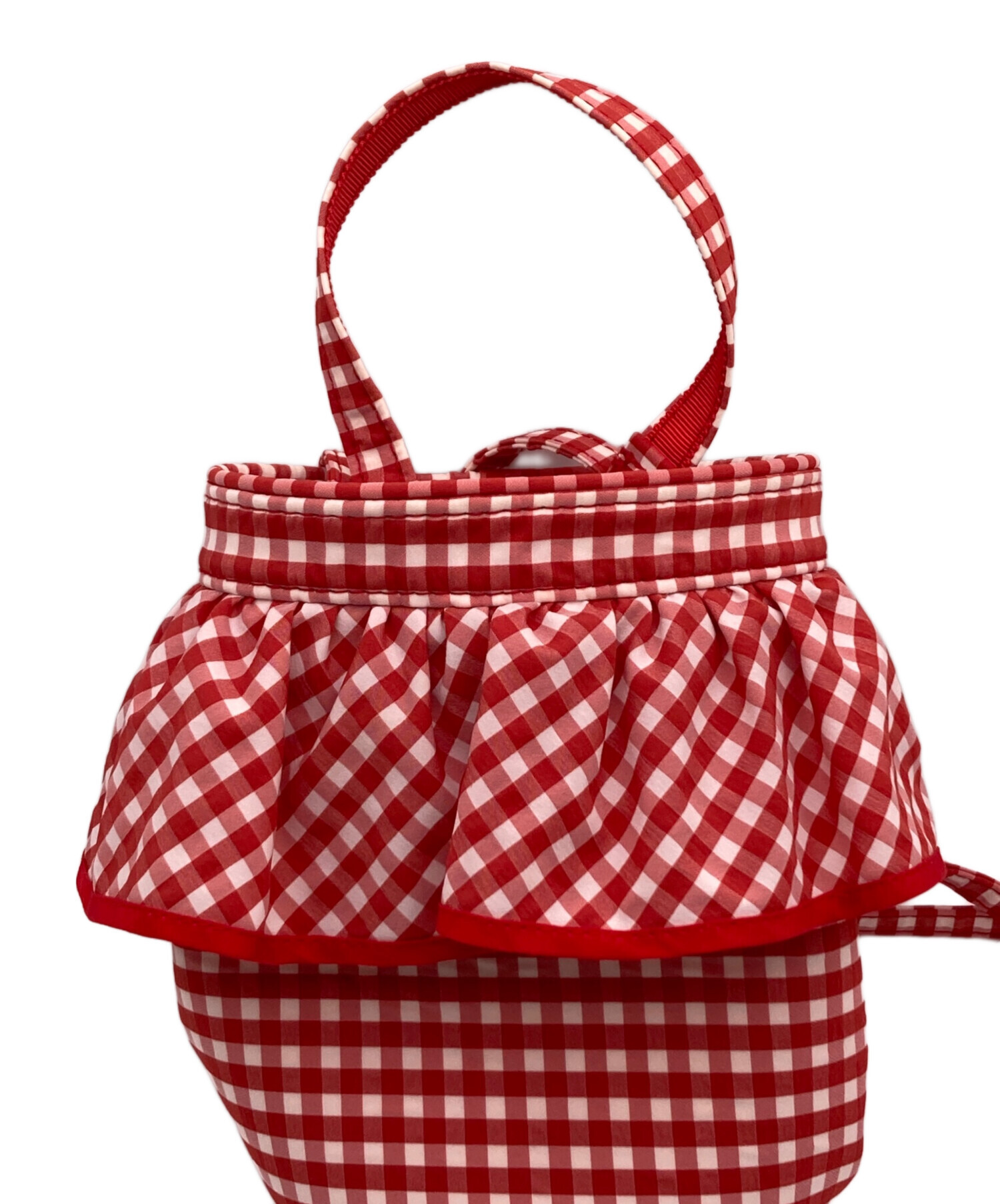 setsuko sagittaire ギンガムチェック ピクニック　レッドフリル 中古・古着通販】setsuko sagittaire (セツコセジテール) マイクロ