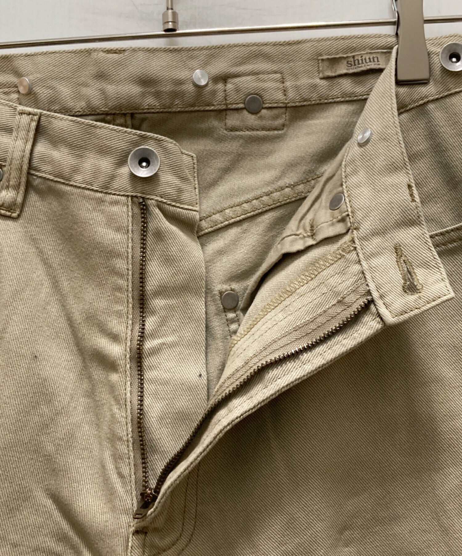 中古・古着通販】shiun (シウン) HERITAGE WORK TROUSER ベージュ
