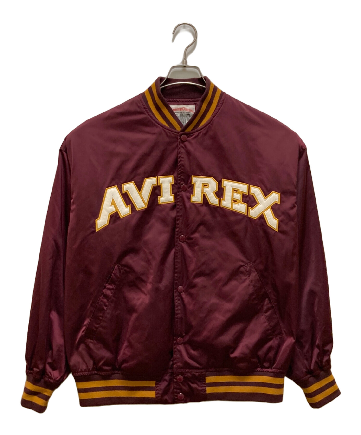 中古・古着通販】AVIREX (アヴィレックス) サテンスタジャン ワイン