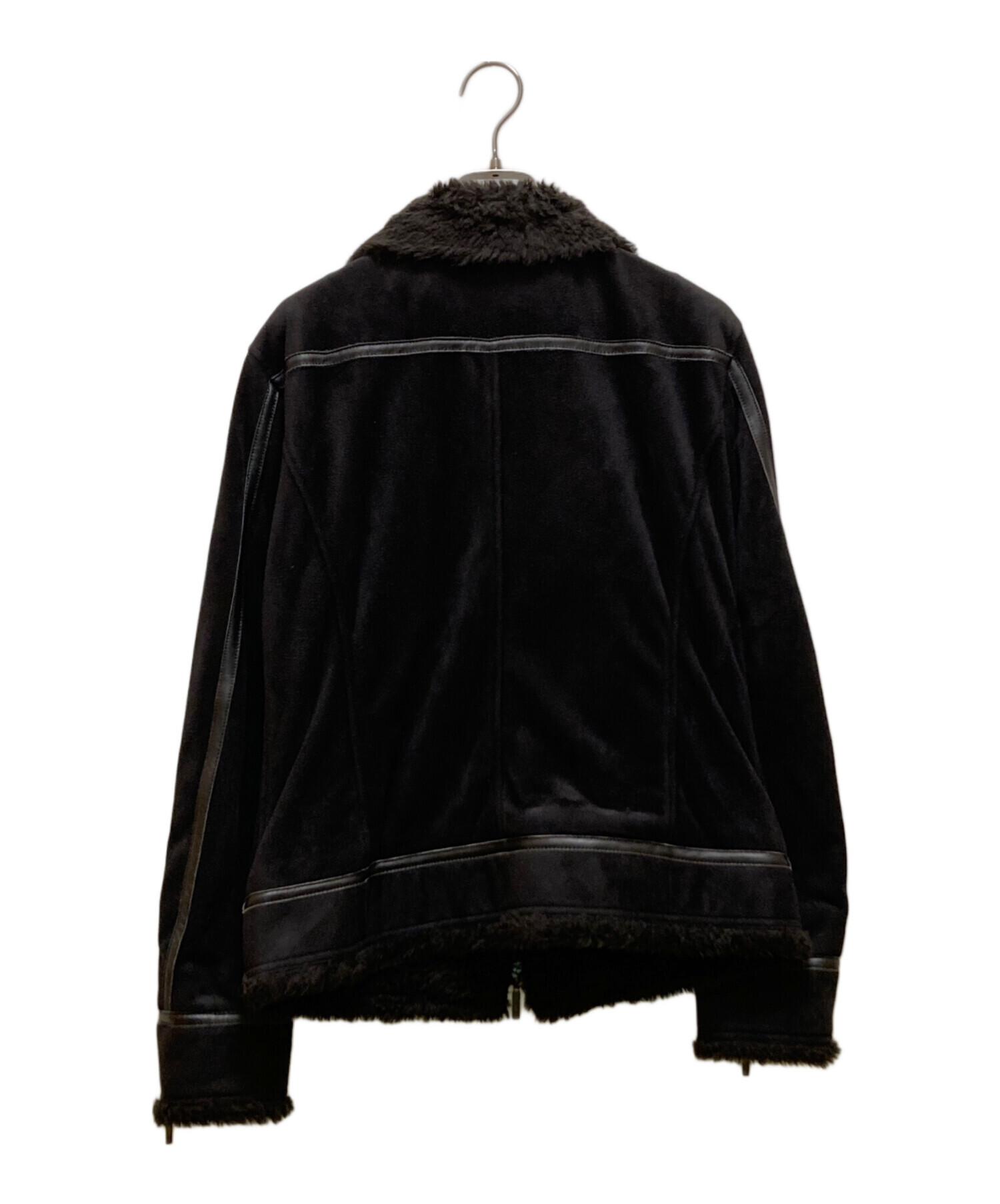 BURBERRY BLACK LABEL シングルライダース Mサイズ ネイビー 中古・古着通販】BURBERRY BLACK LABEL (バーバリーブラックレーベル