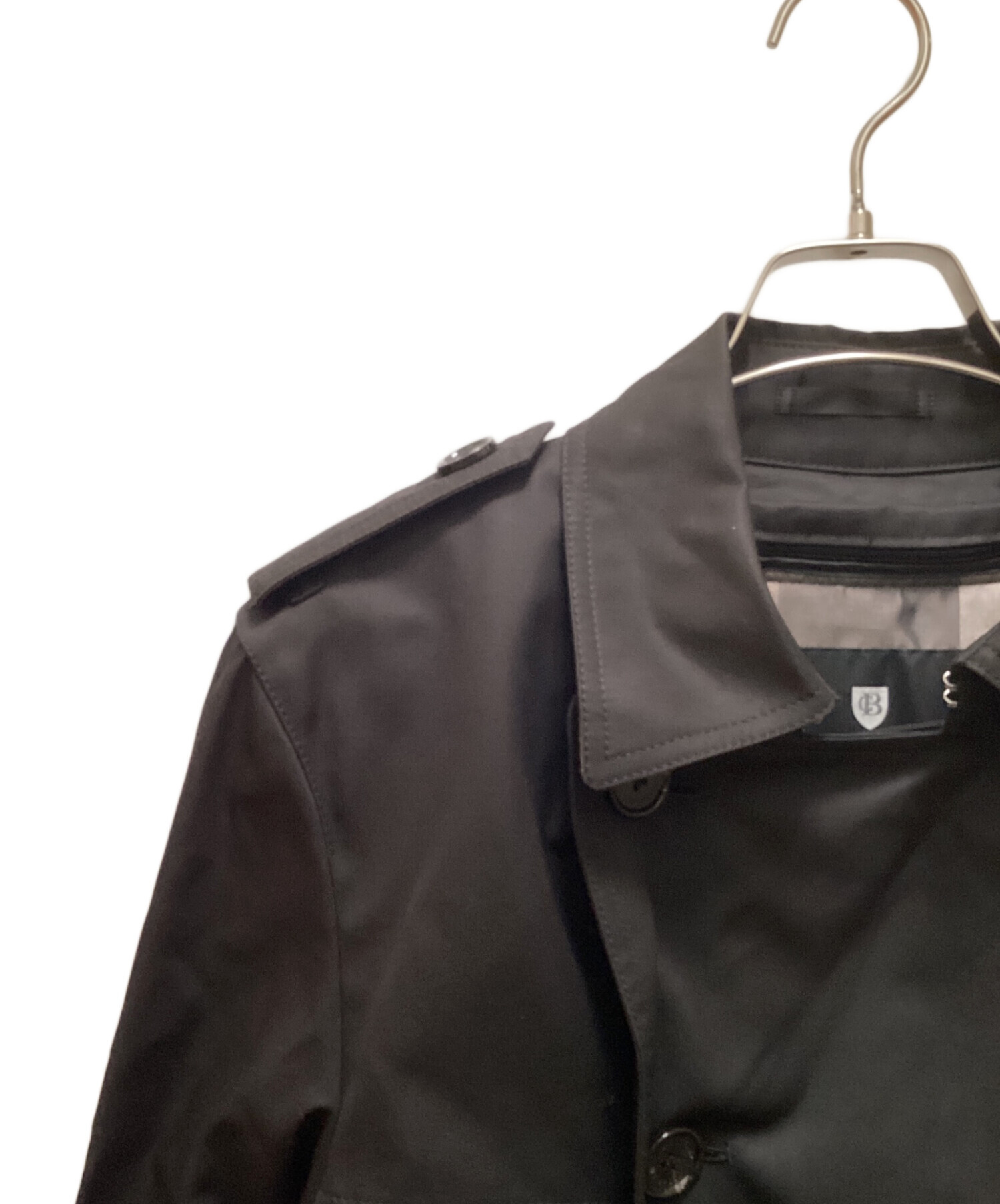 【新品未使用】BLACK LABEL 春トレンチコート 黒 Mクリーニング済 中古・古着通販】BLACK LABEL CRESTBRIDGE (ブラックレーベル クレスト