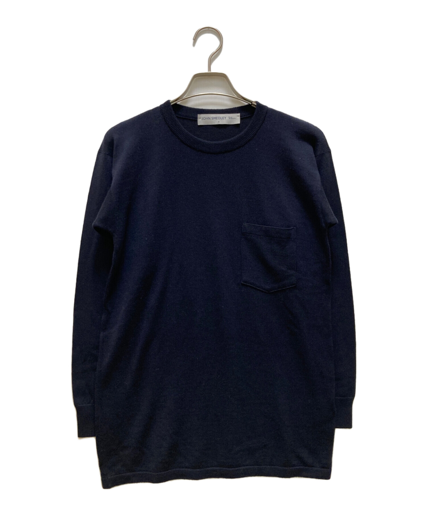ジョンスメドレー ハイゲージニット　ネイビー　XL 中古・古着通販】JOHN SMEDLEY (ジョンスメドレー) Ron Herman (ロン