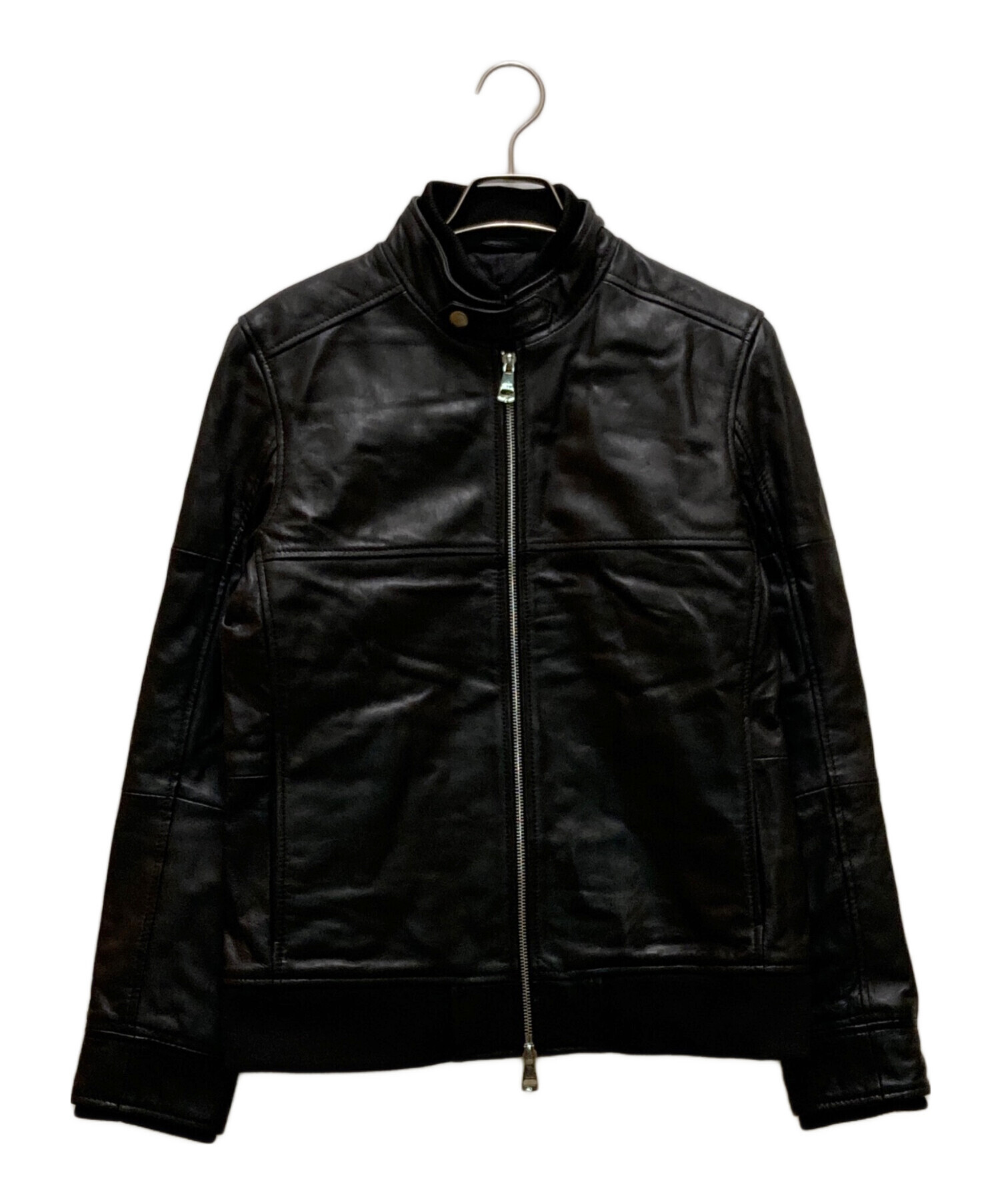 中古・古着通販】AKM (エーケーエム) ラムレザーシングルライダース