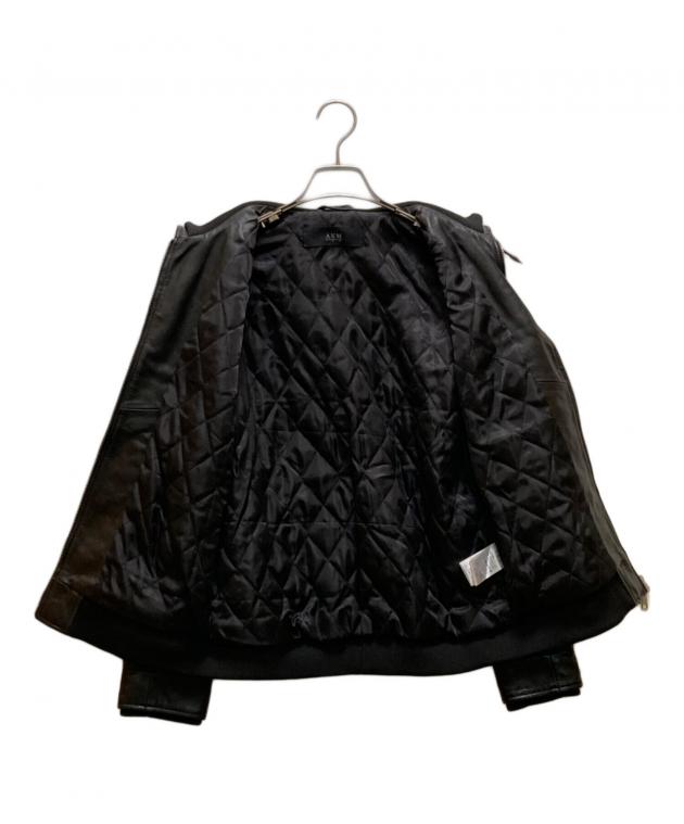 中古・古着通販】AKM (エーケーエム) ラムレザーシングルライダース