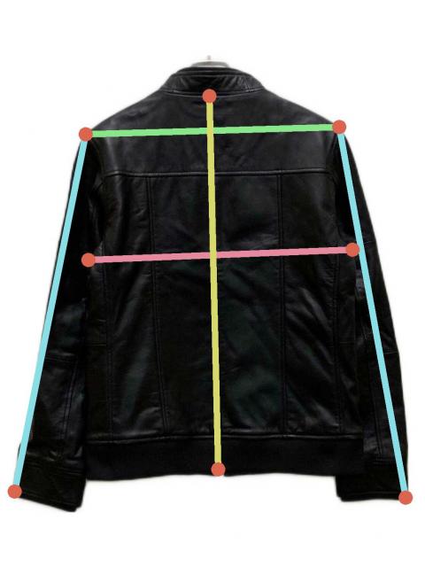 中古・古着通販】AKM (エーケーエム) ラムレザーシングルライダース