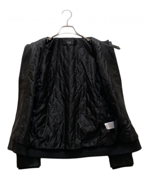 中古・古着通販】AKM (エーケーエム) ラムレザーシングルライダース