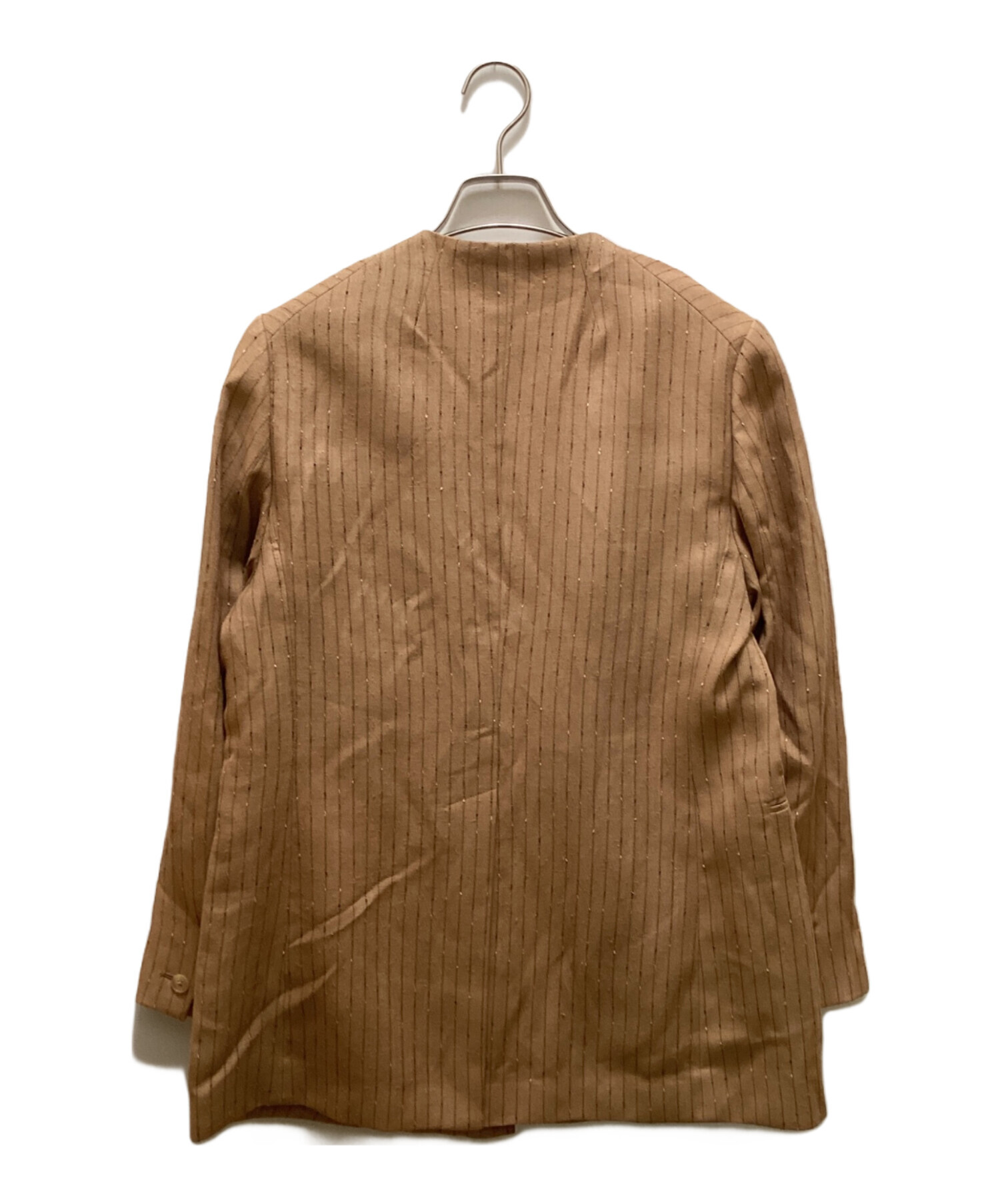 中古・古着通販】MACPHEE (マカフィー) シルクネップリネン ノーカラー