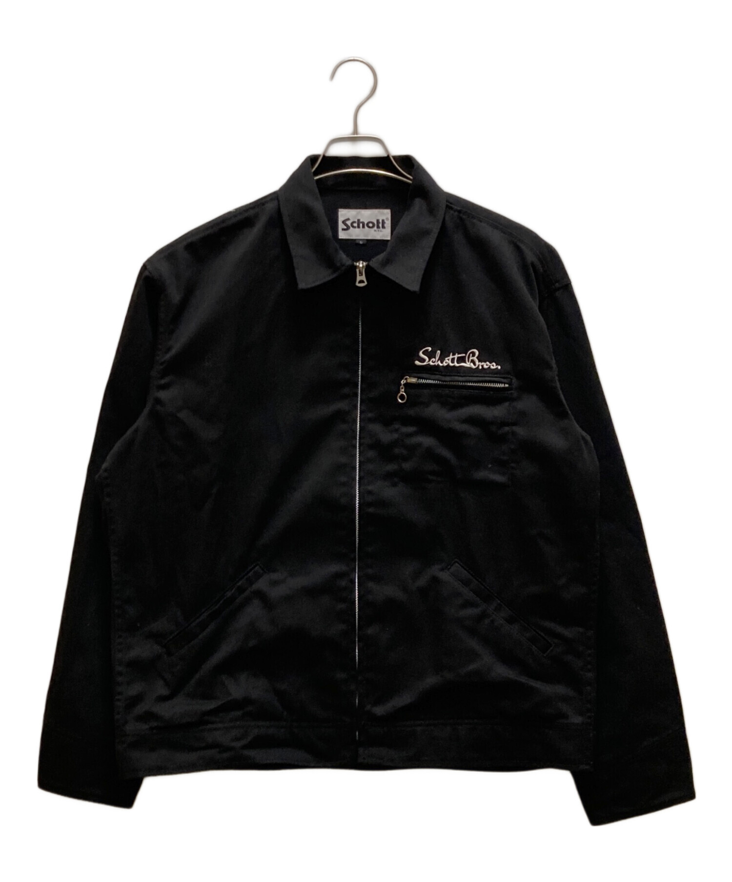 Schott ワークジャケット ブラック 中古・古着通販】Schott (ショット) TC ワークジャケット ブラック