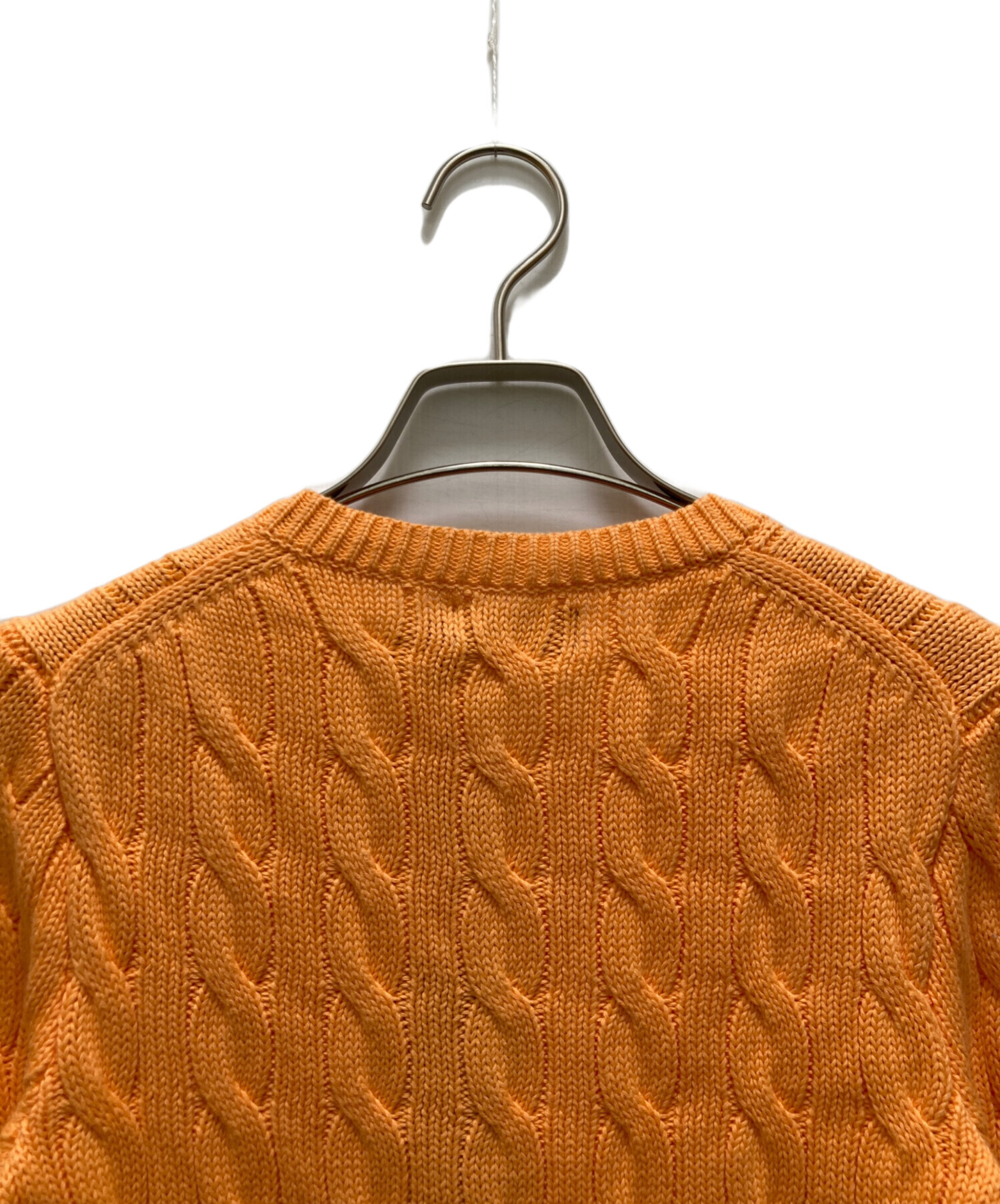 POLO RALPH LAUREN カーディガン オレンジ XS タグ付き 中古・古着通販】POLO RALPH LAUREN (ポロ・ラルフローレン) コットン
