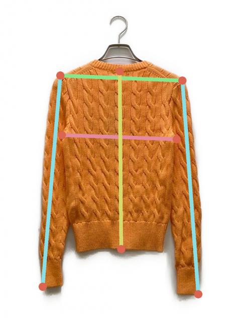 POLO RALPH LAUREN カーディガン オレンジ XS タグ付き 中古・古着通販】POLO RALPH LAUREN (ポロ・ラルフローレン) コットン