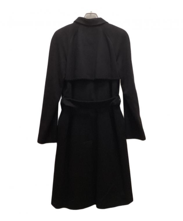 シャネルカシミヤコート　サイズ44 中古・古着通販】CHANEL (シャネル) カシミヤダブルコート ブラック
