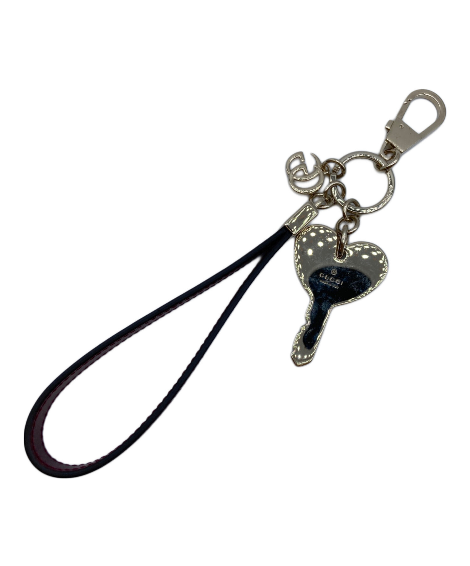 中古・古着通販】GUCCI (グッチ) ストラップ付 ハートシェイプ キー