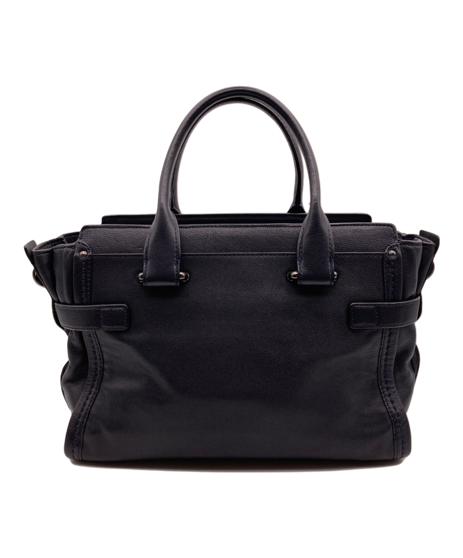 中古・古着通販】COACH (コーチ) ターンロック2WAYバッグ ブラック