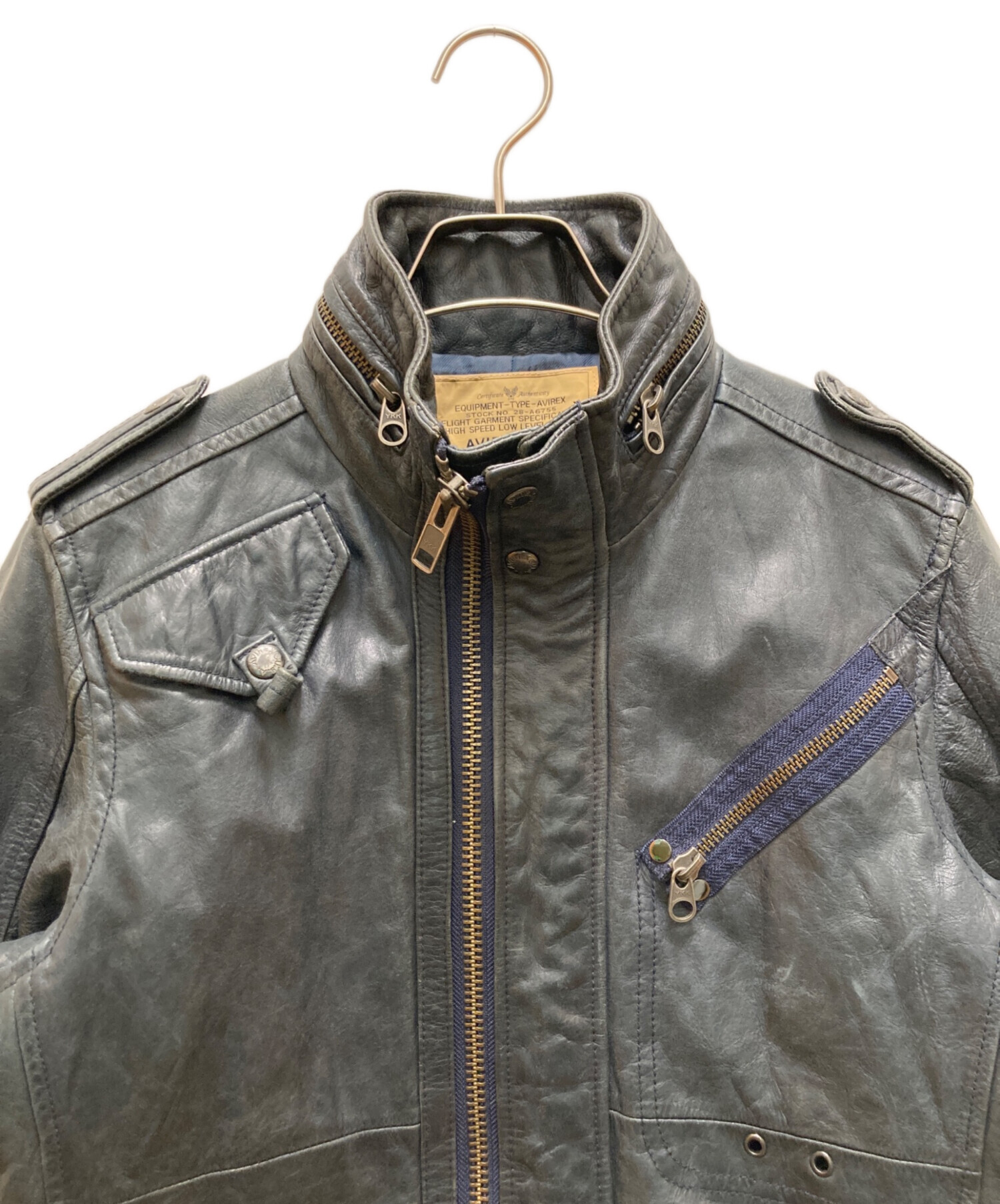 中古・古着通販】AVIREX (アヴィレックス) M-65 レザージャケット