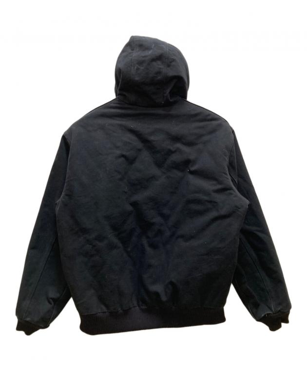 と*つ様 Carhartt アクティブジャケット 黒 ダック地 フーディ 中古・古着通販】CarHartt (カーハート) ダックアクティブジャケット