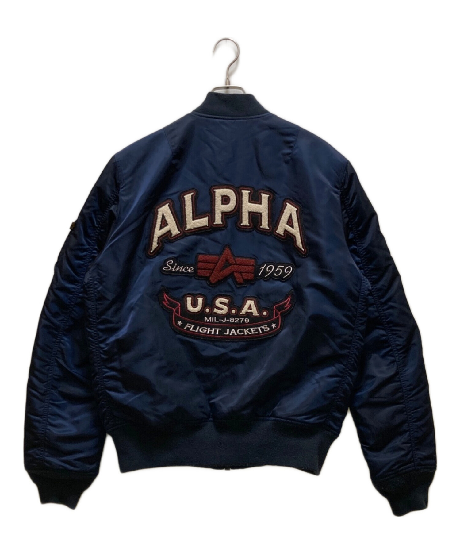 中古・古着通販】ALPHA (アルファ) フライトジャケット ネイビー