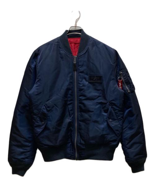 中古・古着通販】ALPHA (アルファ) フライトジャケット ネイビー