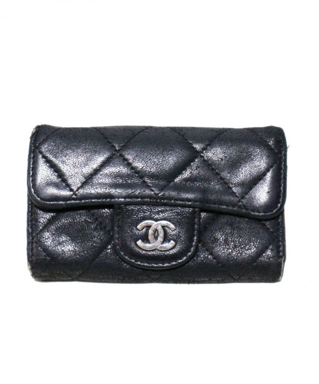 中古・古着通販】CHANEL (シャネル) キーケース ブラック サイズ:採寸