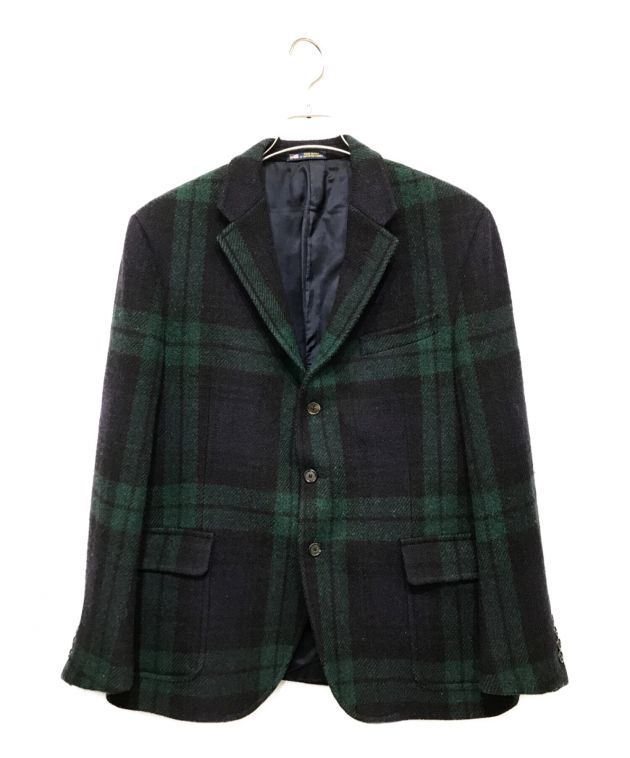 【美品 希少】ラルフローレン テーラードジャケット ブラックウォッチ ダブル 中古・古着通販】POLO RALPH LAUREN (ポロ・ラルフローレン) ブラック