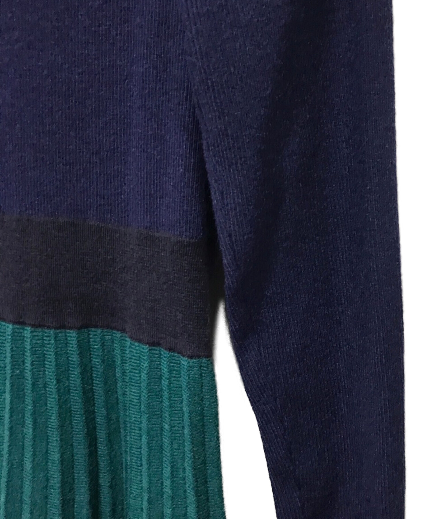 中古・古着通販】Diagram (ダイアグラム) プリーツニットワンピース