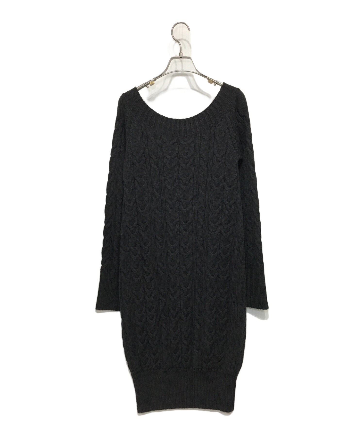 近年★極美品★FOXEY/フォクシー ニットドレス ワンピース 40 ブラック 近年☆極美品☆FOXEY/フォクシー ニットドレス ワンピース 40 ブラック