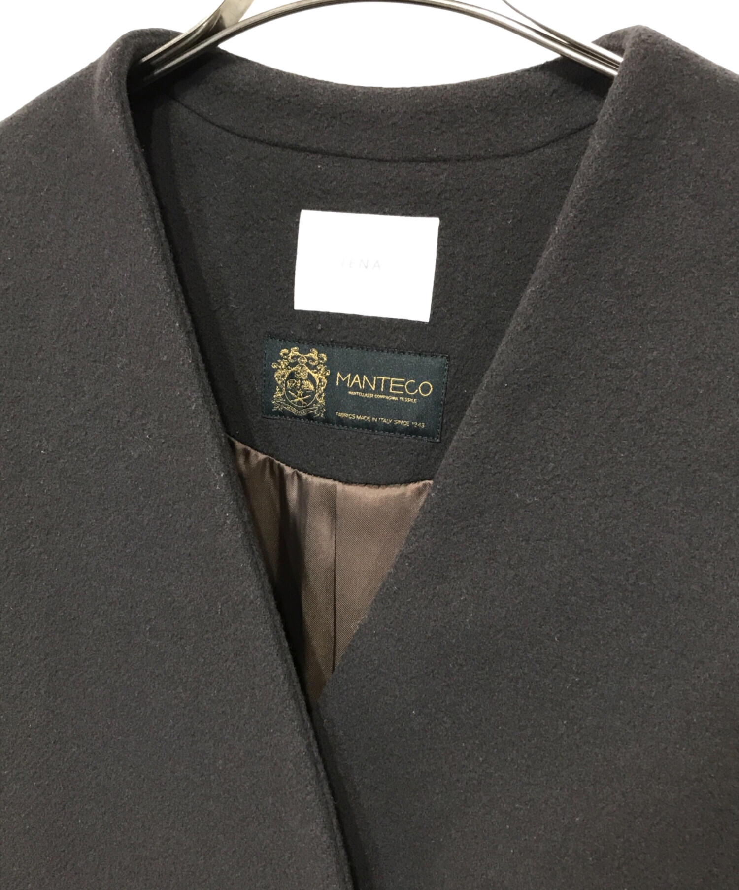 イエナMANTECOノーカラージャケット IENA イエナ MANTECO ノーカラー