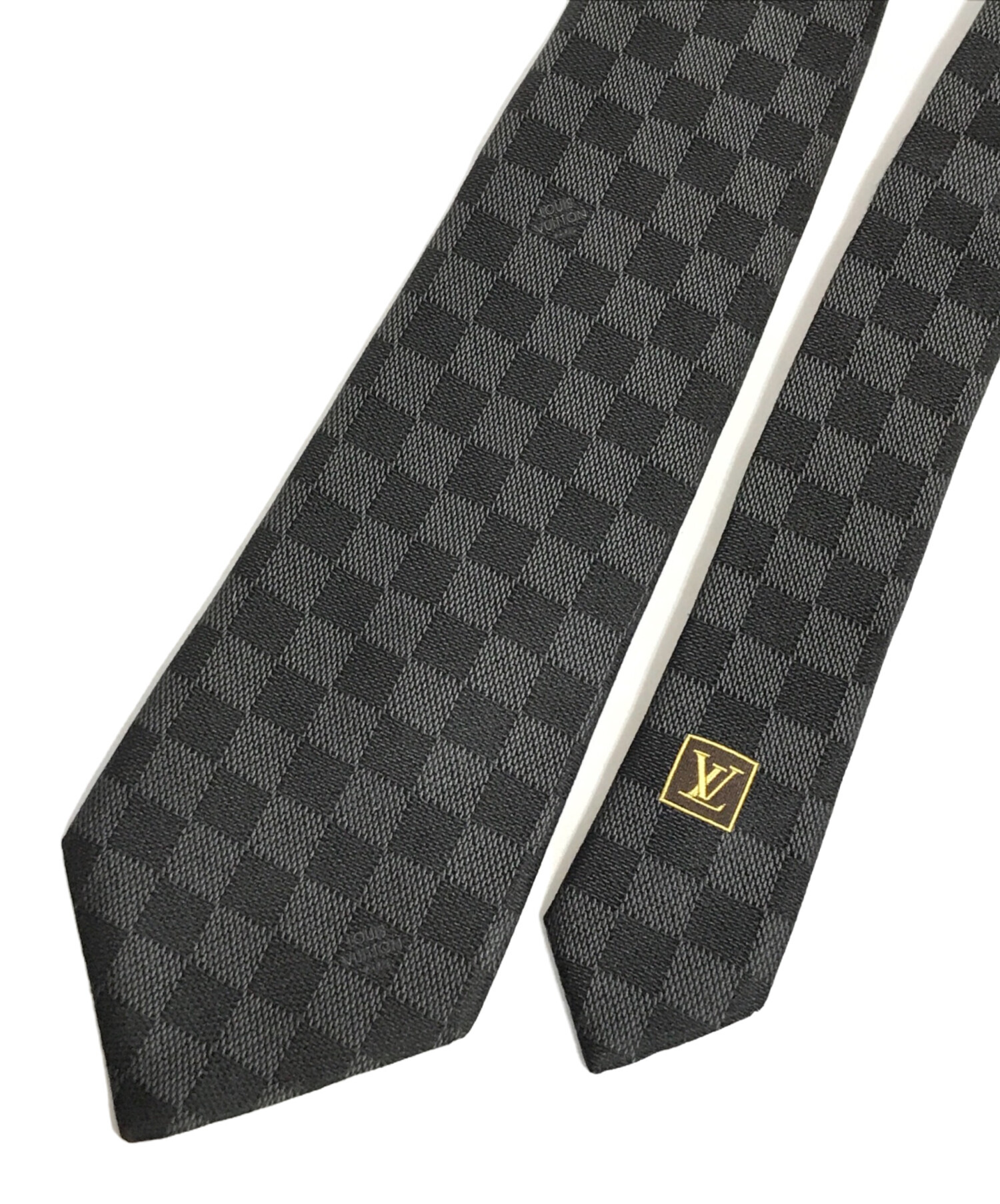 中古・古着通販】LOUIS VUITTON (ルイ ヴィトン) ダミエシルクネクタイ 